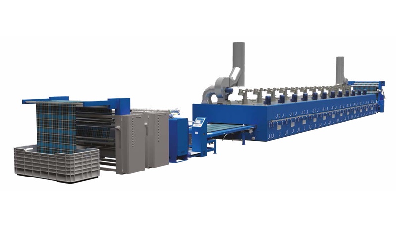 Textile stenter heat-setting machine