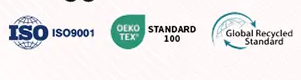 Certification marks supplied by Yiyuan Textile