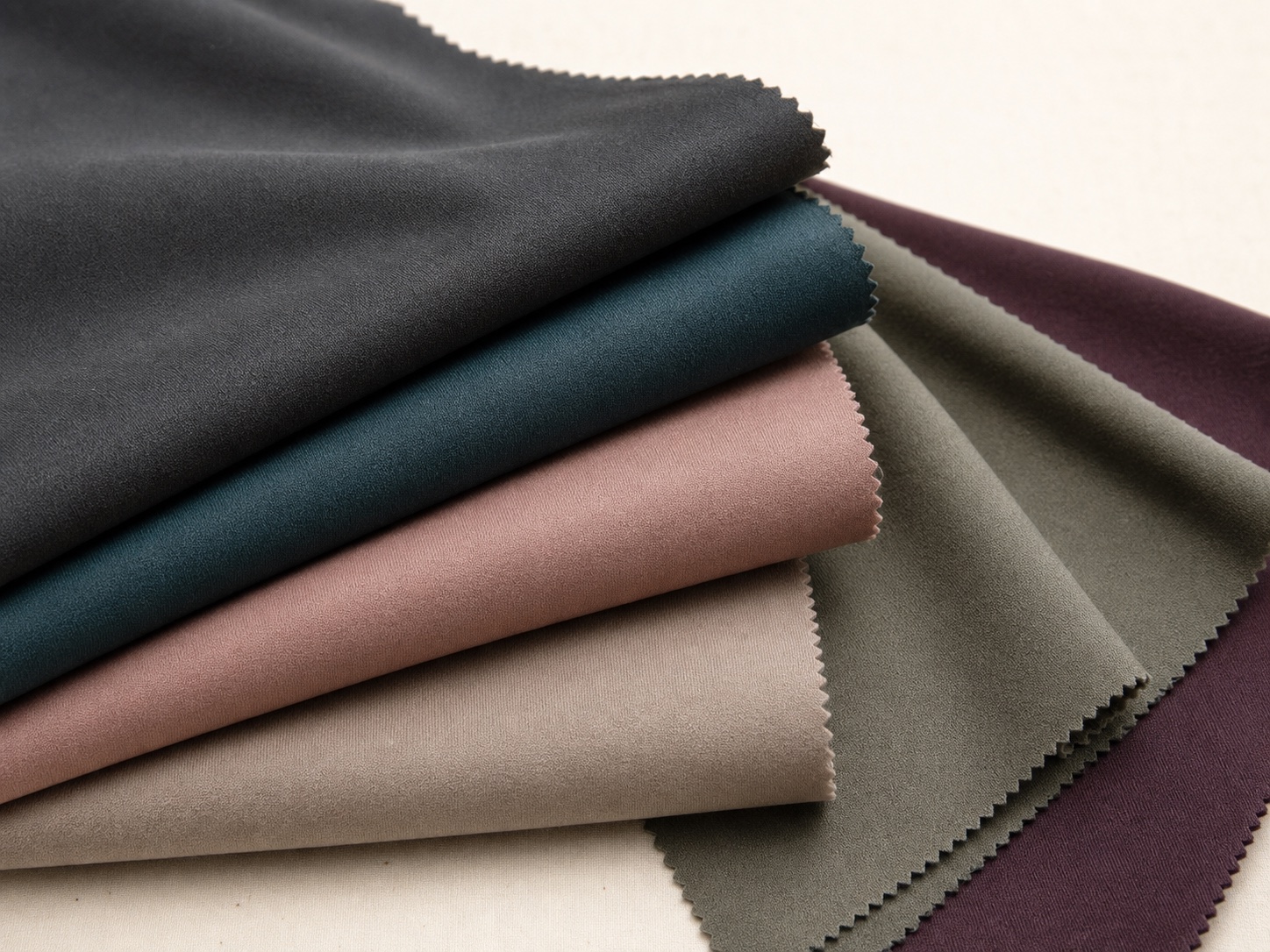 Premium yoga performance fabric swatches